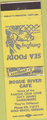 Matchbook Cover - Rogue River Cafe Gold Beach OR