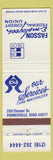 Matchbook Cover - Fasson Employees Credit Union Painesville OH
