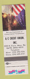 Matchbook Cover - AC Credit Union Bath OH 1976