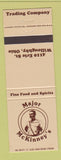 Matchbook Cover - Major McKinney's Trading Company Willoughby OH