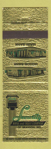 Matchbook Cover - Security Bank and Trust Branson MO