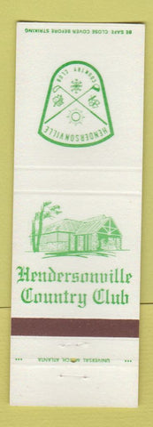 Matchbook Cover - Hendersonville Country Club
