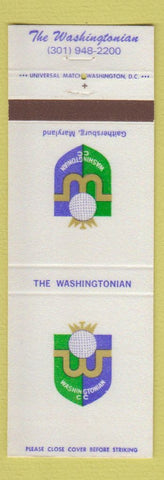 Matchbook Cover - Washingtonian Country Club Gaithersburg MD