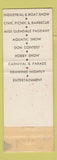 Matchbook Cover - Days of the Verdugos Carnival Glendale CA