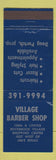 Matchbook Cover - Village Barber Shop Rockbridge Village