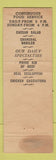 Matchbook Cover - Joe Ferrar's Fine Foods San Francisco CA WEAR