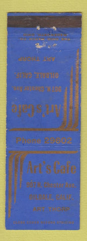 Matchbook Cover - Art's Cafe Oildale CA WORN