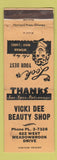 Matchbook Cover - Vikci Dee Beauty Show WEAR