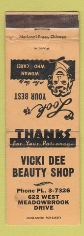 Matchbook Cover - Vikci Dee Beauty Show WEAR