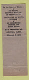 Matchbook Cover - Bradford Hotel Boston MA