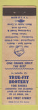 Matchbook Cover - True Fit Bootery La Salle IL shoes