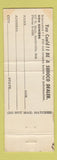 Matchbook Cover - Sunoco oil gas Don Bowers Seelyville IN
