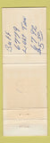 Matchbook Cover - Schulze's Javelina Enco oil gas Kingsville TX