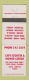 Matchbook Cover - Cape Scooter and Lawn  Mower Cape Coral FL
