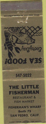 Matchbook Cover - Little Fisherman San Pedro CA