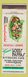 Matchbook Cover - Louis Pappas Riverside Cafe Tarpon Springs FL