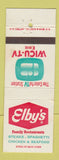 Matchbook Cover - Elby's Restaurants WICU TV Erie PA DD Bean WEAR
