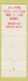 Matchbook Cover - Elby's Restaurants WICU TV Erie PA DD Bean WEAR
