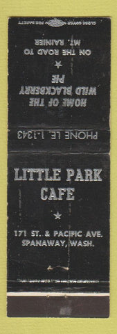 Matchbook Cover - Little Park Cafe Spanaway WA WEAR