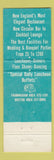 Matchbook Cover - Monticello Restaurant Framingham MA