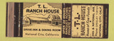 Matchbook Cover - TL Ranch House National City CA