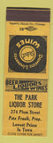 Matchbook Cover - Park Liquor Store Pete Frasik SAMPLE