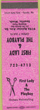 Matchbook Cover - First Lady  and  The Playboy Salon Seattle WA pink