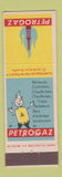 Matchbook Cover - Petrogaz Belgium