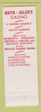 Matchbook Cover - Math Igler's Casino Chicago IL
