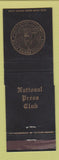 Matchbook Cover - National Press Club Washington DC