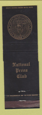 Matchbook Cover - National Press Club Washington DC