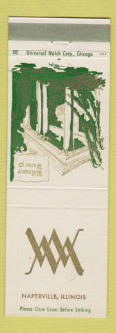 Matchbook Cover - Willoway Manor Naperville IL