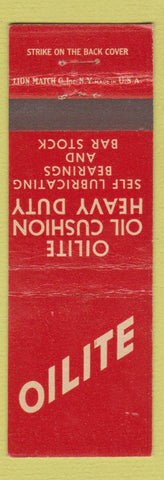 Matchbook Cover - Oilite oil self lubricating bearings Amplex Chrysler