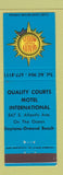 Matchbook Cover - Quality Courts Motel International Daytona Ormond Beach FL