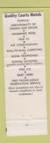 Matchbook Cover - Quality Courts Motel International Daytona Ormond Beach FL