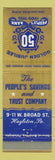 Matchbook Cover - People's Bank 1955 Hazleton PA