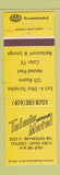Matchbook Cover - Toledo Turnpike Motel Toledo OH