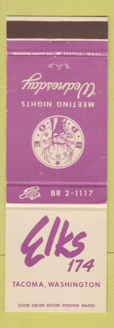 Matchbook Cover - Elks Lodge Tacoma WA