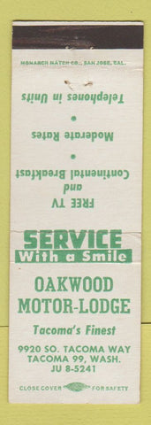 Matchbook Cover - Oakwood Motor Lodge Tacoma WA