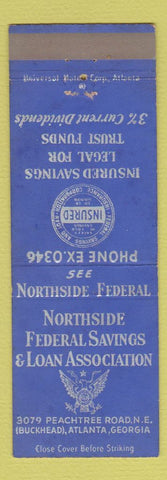 Matchbook Cover - Northside Federal Savings and Loan Atlanta GA