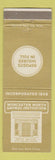 Matchbook Cover - Worcester North Savings Institution MA
