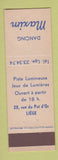 Matchbook Cover - Maxim Dancing Liege Belgium