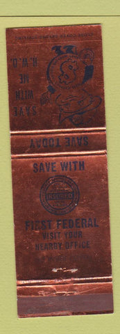 Matchbook Cover - First Federal Rochester? NY? WEAR