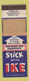 Matchbook Cover - Dwight D Eisenhower for President