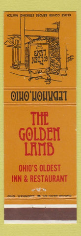 Matchbook Cover - The Golden Lamb Lebanon OH