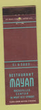 Matchbook Cover - Mayan Restaurant New York City DD Bean WEAR