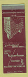 Matchbook Cover - Hotel Wareham Manhattan KS