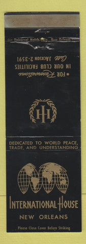 Matchbook Cover - International House New Orleans LA WEAR