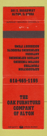 Matchbook Cover - Oak Furniture Company Alton IL
