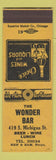 Matchbook Cover - Wonder Bar SAMPLE
